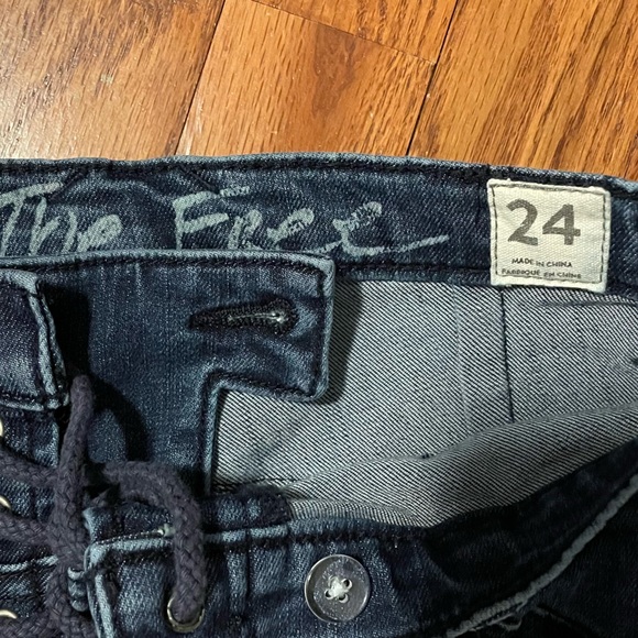 Free People Eva Lace-Up High Waisted Bootcut Jeans - Picture 3 of 7